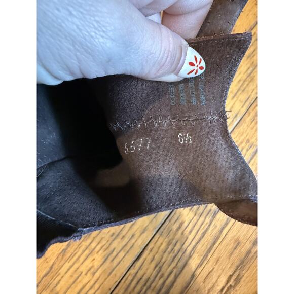 Sbicca Shoes Womens Size 6.5 Bronze Cutout Ankle Boots Western Buckle Leather - Picture 8 of 9